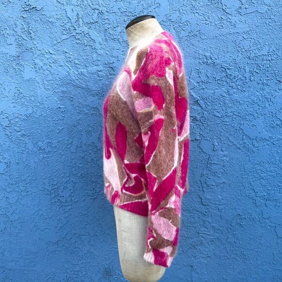 Sezane Alizee Sweater Tropic Fushchia Size Small Mohair blend - Picture 4 of 9